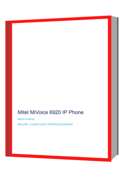 mitel 6920 ip phone manual